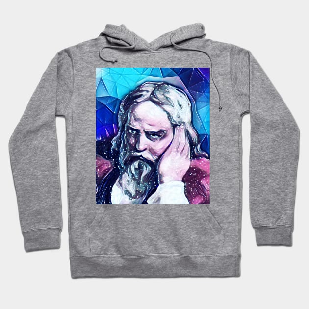 Snorri Sturluson Snowy Portrait | Snorri Sturluson Artwork 13 Hoodie by JustLit